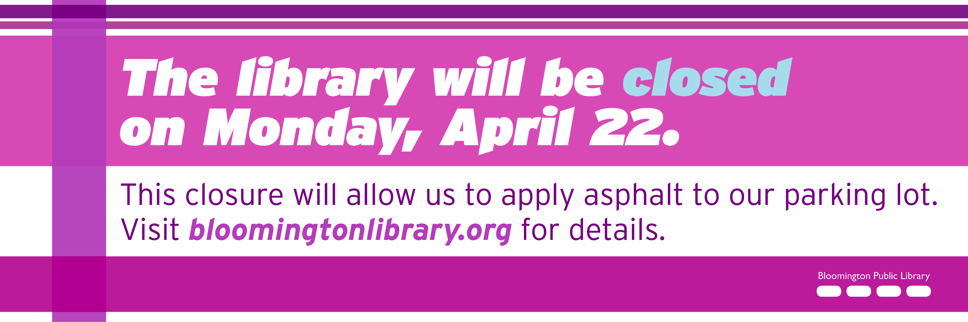Library Closed April 22