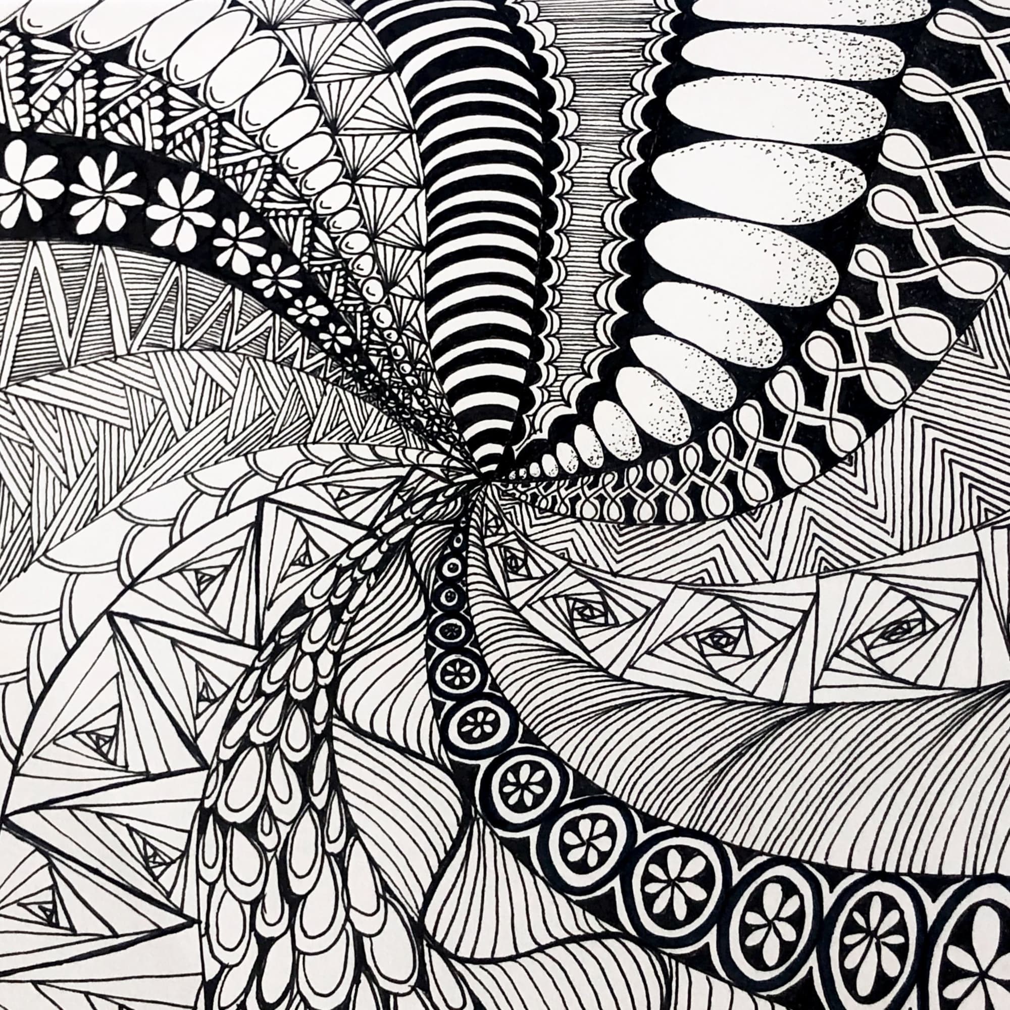 Example of a Zentangle Drawing