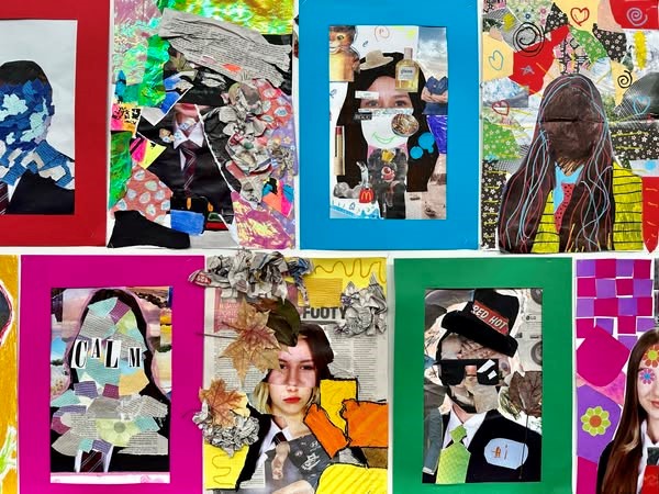 Self-Portrait Collage