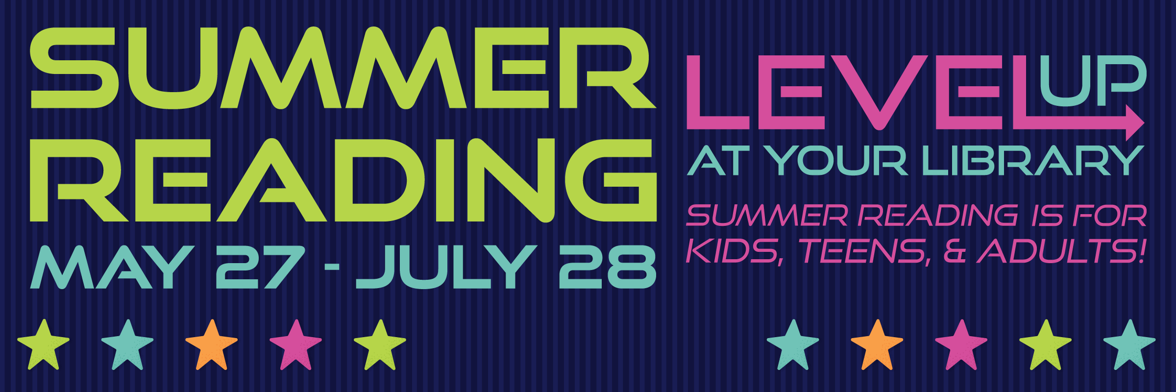 2025 Summer Reading Program at Bloomington Library starts May 27 and goes until July 28