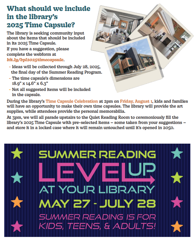 2025 Summer program listings for everyone, third page