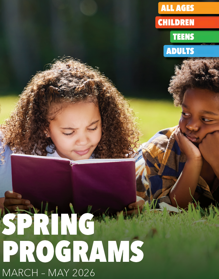 Spring Guide Cover Art with 2 children reading