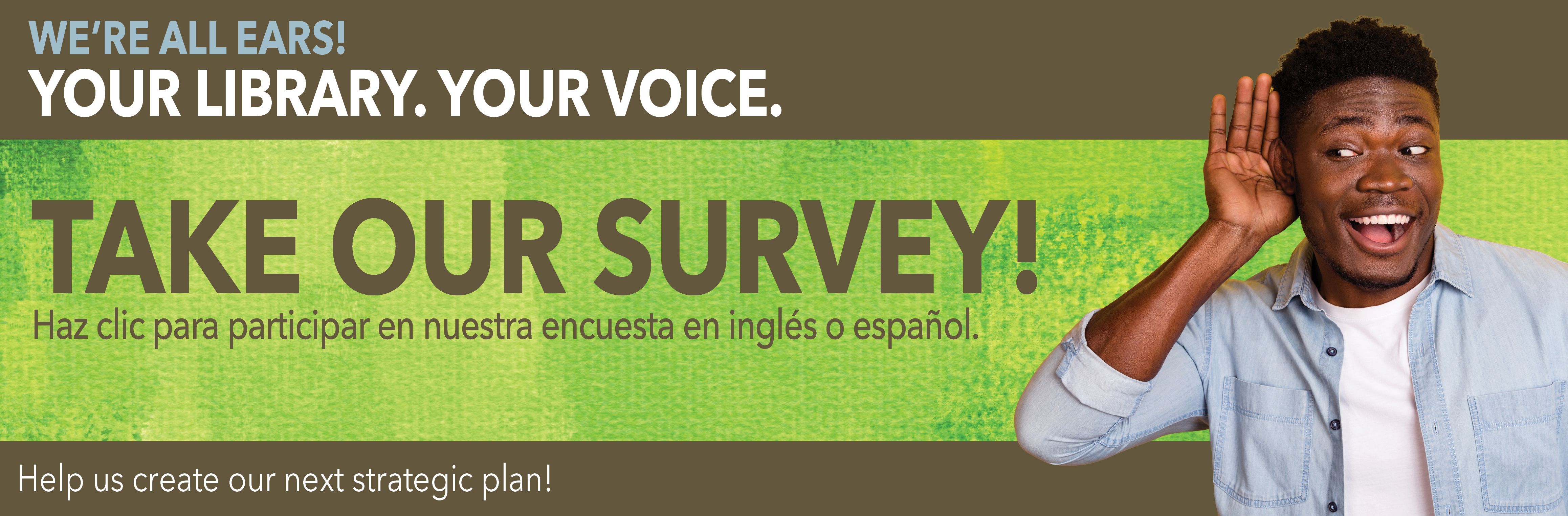 Bloomington Library has a public survey to help with strategic planning and making sure the library is meeting the communities needs.