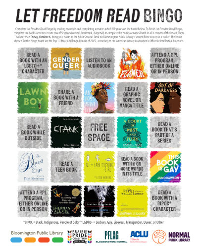 Let Freedom Read Bingo Board