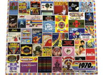 Puzzle cover showing a collage of different popular show posters.
