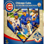 Puzzle cover showing different Chicago Cubs baseball players.