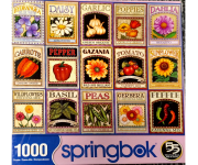 Puzzle cover showing images of different seed packets.