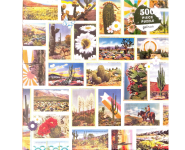 Puzzle cover showing a collage of images of different types of cacti