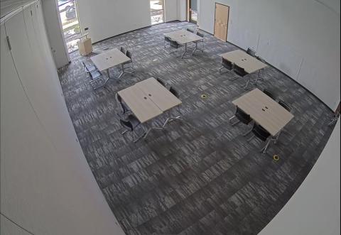 Picture of Community Room 3 using the breakout group setup 